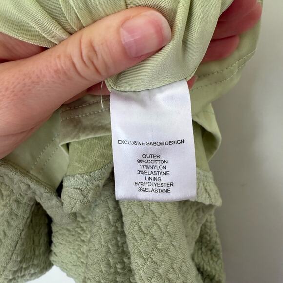 Sabo Skirt Mea Lace Up Green Bodycon Cut Out Midi Dress - Picture 9 of 10